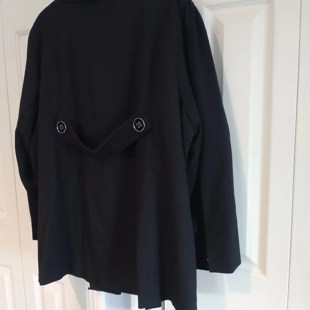 Dialogue QVC Black Woven Women's Blazer Jacket 2X - Picture 7 of 15